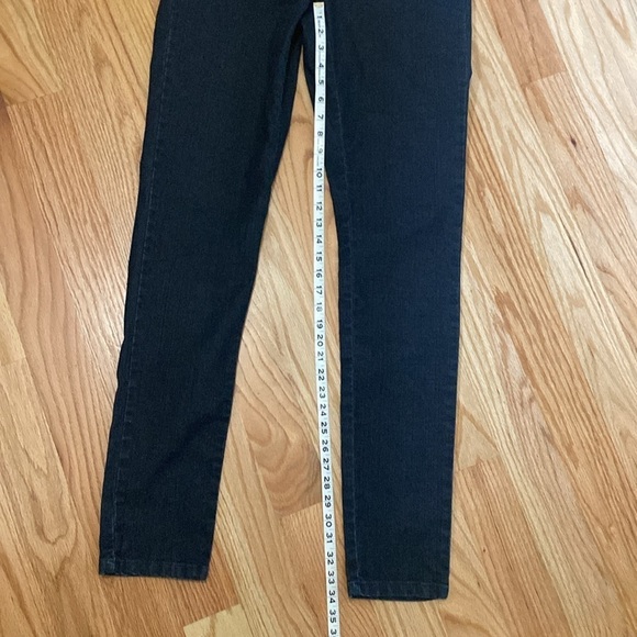 Soft Surroundings Pull On Skinny Jeans Womens Size MT High Rise Dark denim Wash - Picture 10 of 11